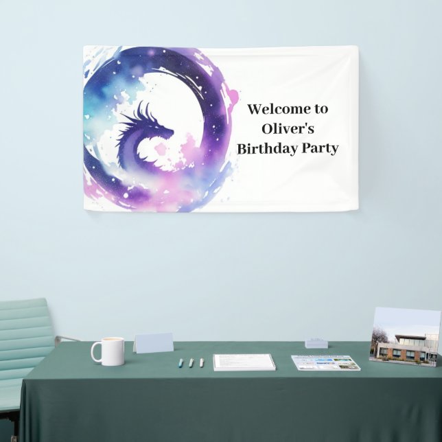 Dragon Whimsy Wonderland Birthday Banner (Tradeshow)