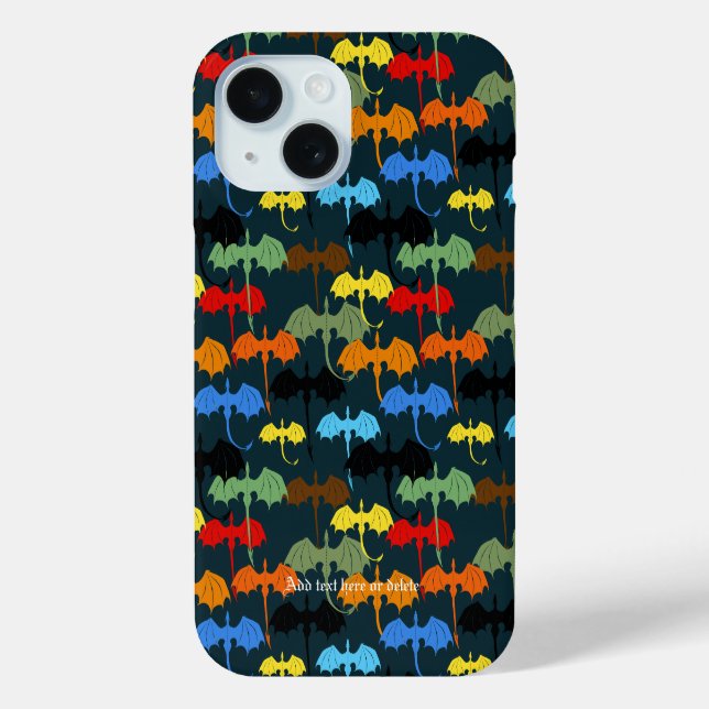  Dragon Wing Blue Flight Fantasy Case-Mate iPhone Case (Back)