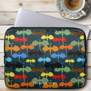 Dragon Wing Blue Flight Fantasy Laptop Sleeve