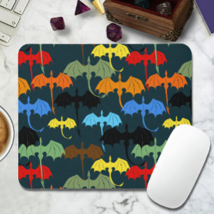  Dragon Wing Blue Flight Fantasy Mouse Mat