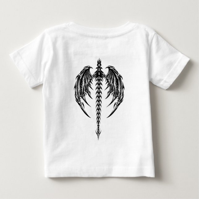 Dragon wings baby T-Shirt (Back)