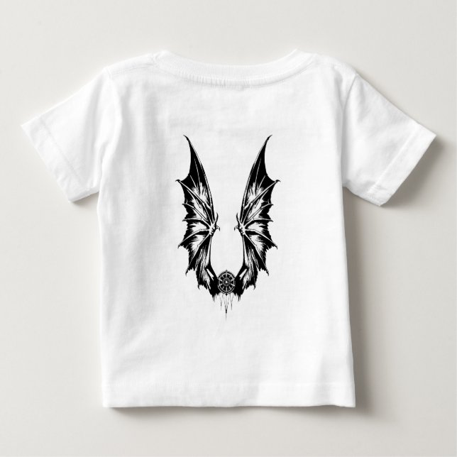 Dragon wings baby T-Shirt (Back)