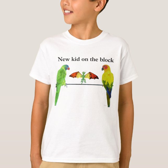 Dragon with Birds T-Shirt (Front)