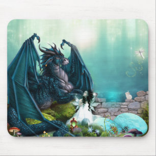 Dragon with Fairy Mouse Mat