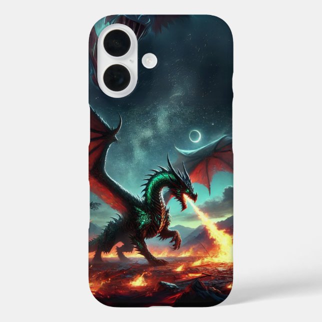 Dragon with Fire Design Case-Mate iPhone Case (Back)