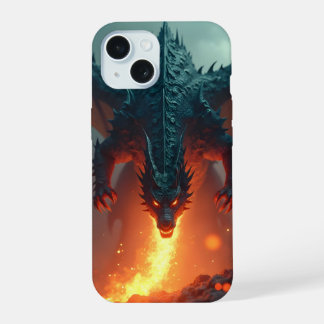 Dragon with Fire iPhone 15 Case