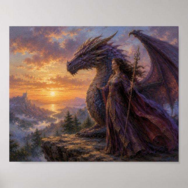 Dragon with Her Master Poster (Front)