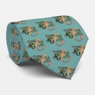 Dragon with large eyes tie