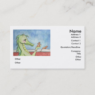 Dragon with Mice Business Card