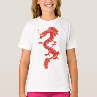 dragon with red colour T-Shirt