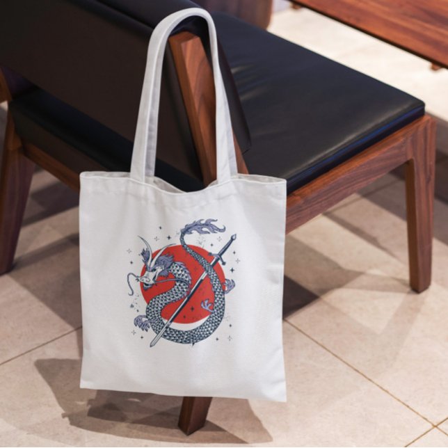Dragon With Sword Tote Bag (Creator Uploaded)