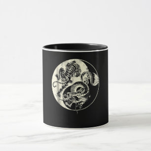 Dragon With Tiger Tattoo YIN And Yang Beast Fight Mug