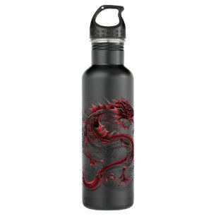 dragon-with-yellow-head-green-head 710 ml water bottle