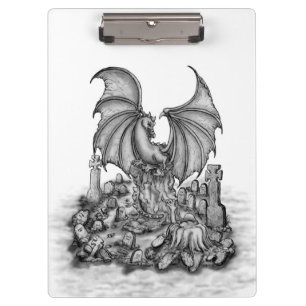 Dragon with Zombie Clipboard