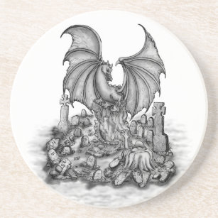 Dragon with Zombie Coaster