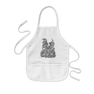 Dragon with Zombie Kids Apron