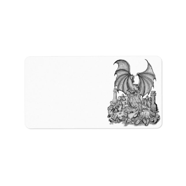 Dragon with Zombie Label (Front)