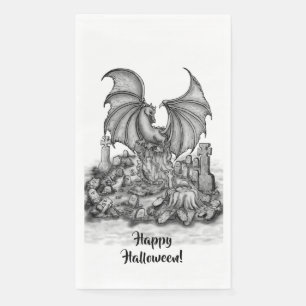 Dragon with Zombie Napkin