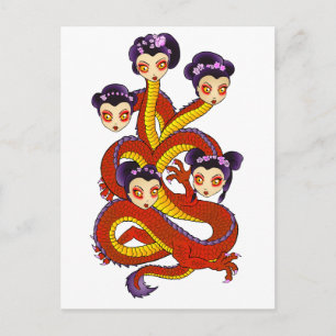 Dragon Women Postcard