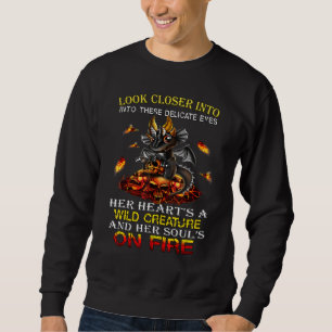 Dragon  Womens  Wild Creature Soul's On Fire Sweatshirt