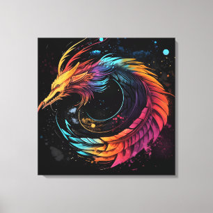 Dragon world  canvas print
