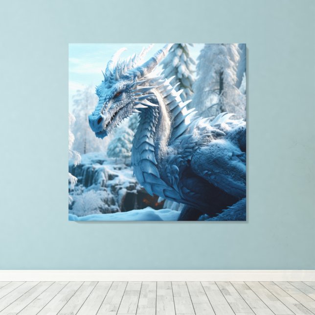 Dragon World   Canvas Print (Insitu(Wood Floor))