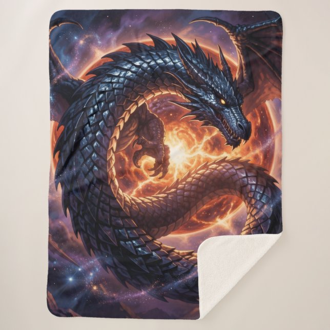 Dragon World – The Realm of Fire and Magic´3 Sherpa Blanket (Front)