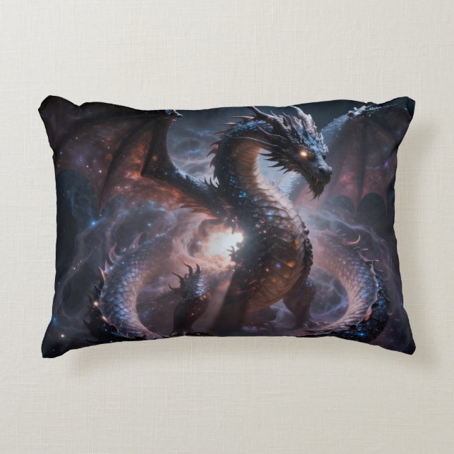 Dragon World – The Realm of Fire and Magic Decorative Cushion (Front)