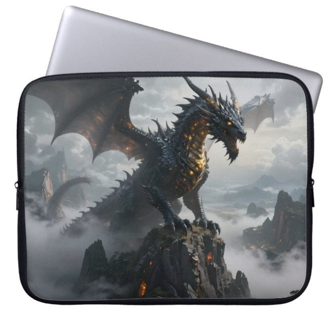 Dragon World – The Realm of Fire and Magic Laptop Sleeve (Front)