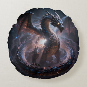 Dragon World – The Realm of Fire and Magic Round Cushion