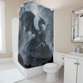 Dragon World – The Realm of Fire and Magic Shower Curtain