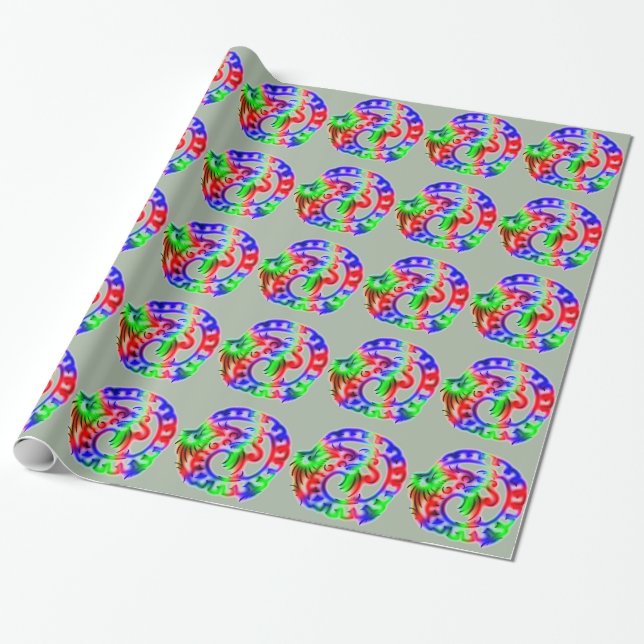 Dragon Wrapping Paper (Unrolled)