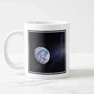 Dragon Xl Spacecraft With Planet Earth In Distance Large Coffee Mug