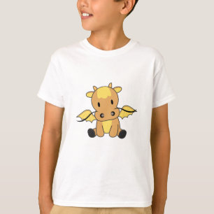 Dragon Yellow Fairy Tale Fantasy Cute Animals T-Shirt
