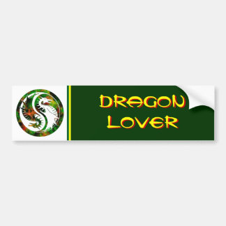 Dragon Yin Yang Bumper Sticker