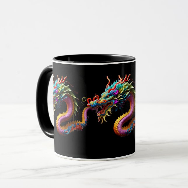 Dragon Yin Yang Chinese New Year 2026 Year  Mug (Front Left)