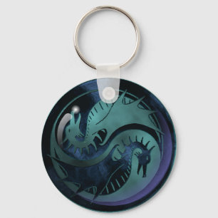 Dragon Yin Yang Key Ring