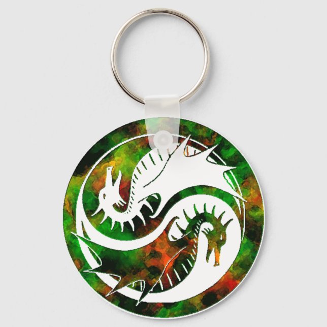 Dragon Yin Yang Key Ring (Front)