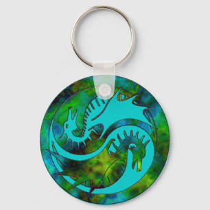 Dragon Yin Yang Key Ring