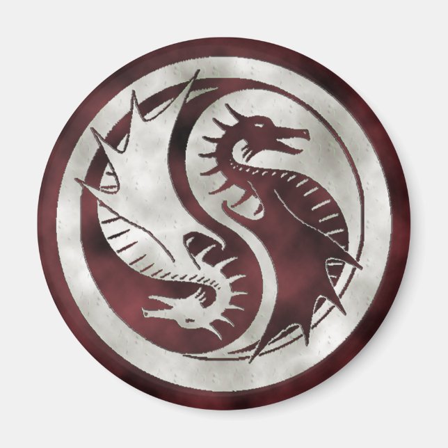 Dragon Yin Yang Magnet (Front)