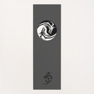 Dragon yoga mat, Yin and yang, Yin and yang yoga Mat