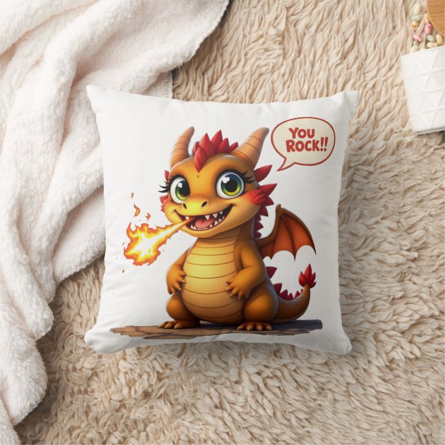 Dragon You Rock Cushion (Blanket)