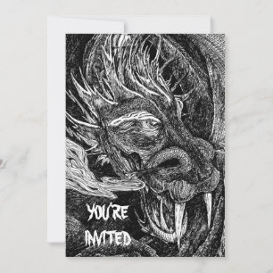 Dragon 'You're Invited' invitation