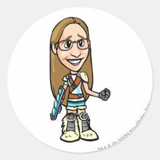 Dragona Terror Mountain Staff Player Classic Round Sticker