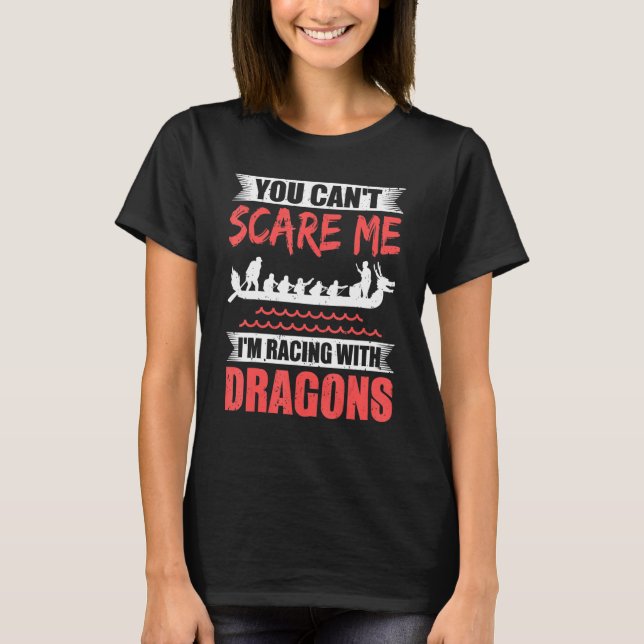 Dragonboat Crew & Paddling and Dragon Boat Racing T-Shirt (Front)