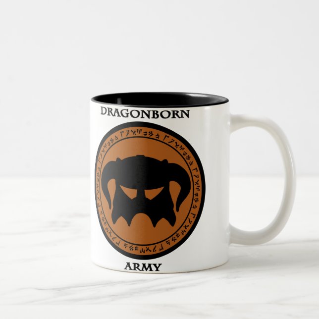 Dragonborn Army Two-Tone Coffee Mug (Right)