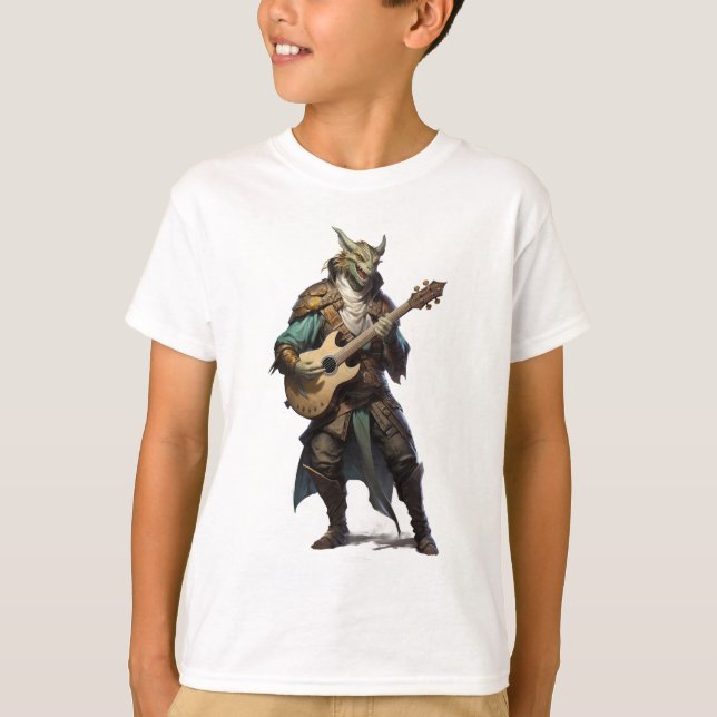 Dragonborn Bard T-Shirt (Front)