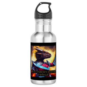 Dragonborn Fighter Female 532 Ml Water Bottle
