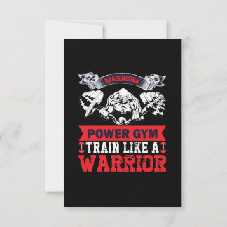 Dragonborn power gym train like a warrior invitation
