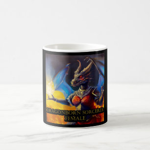 Dragonborn Sorcerer Female Coffee Mug